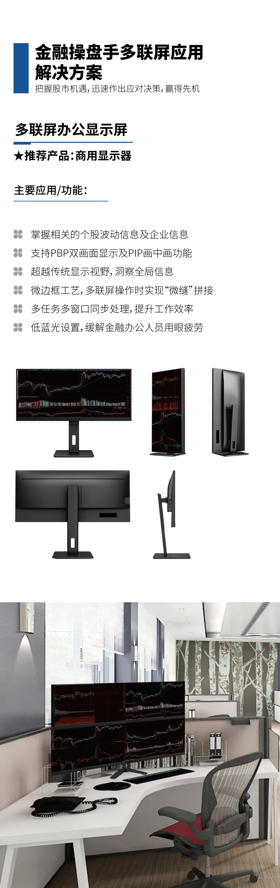金融操盘手多联屏应用解决方案
